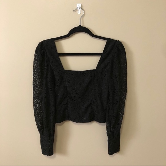 Dynamite Lace Long Sleeve square neck XS - Picture 2 of 4